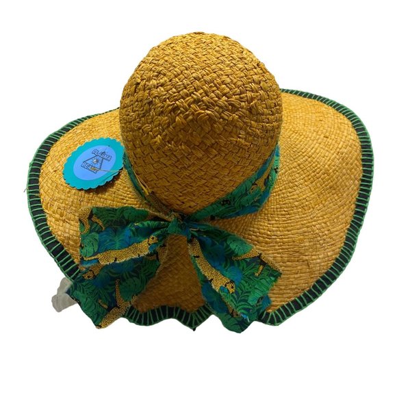 Leopard Banded Straw Sun Hat main image 8